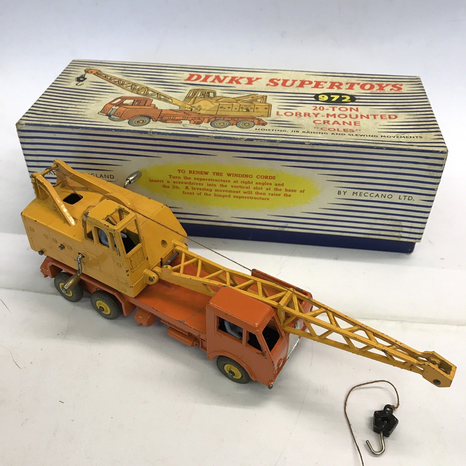 dinky supertoys 20 ton lorry mounted crane