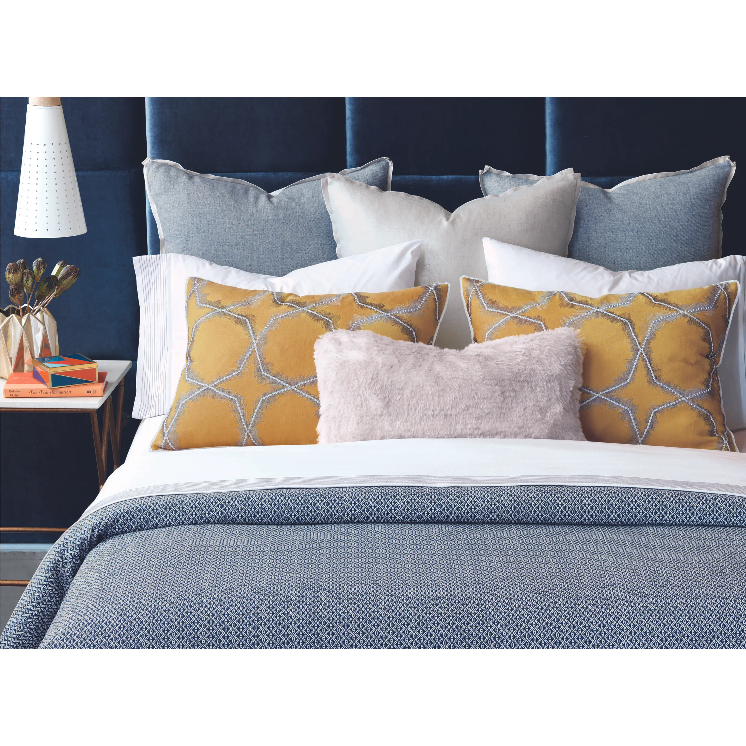 Tucker Indigo Duvet Cover Comforter Sedgwick Brattle