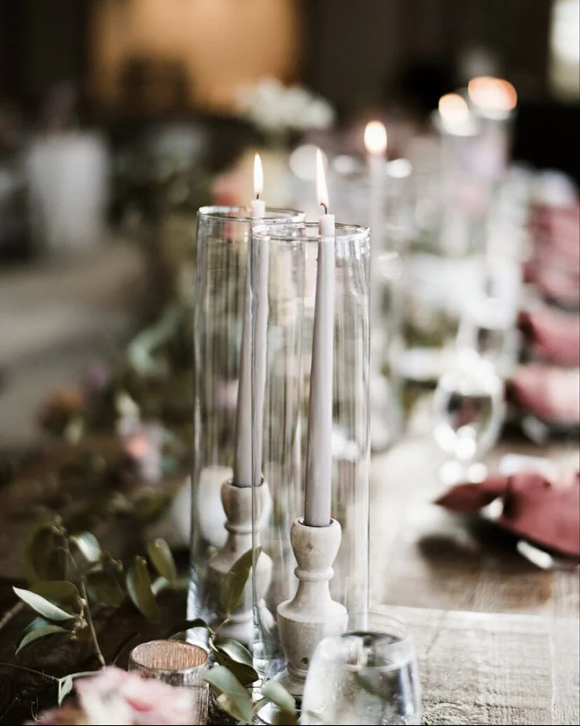 wedding taper candle holders