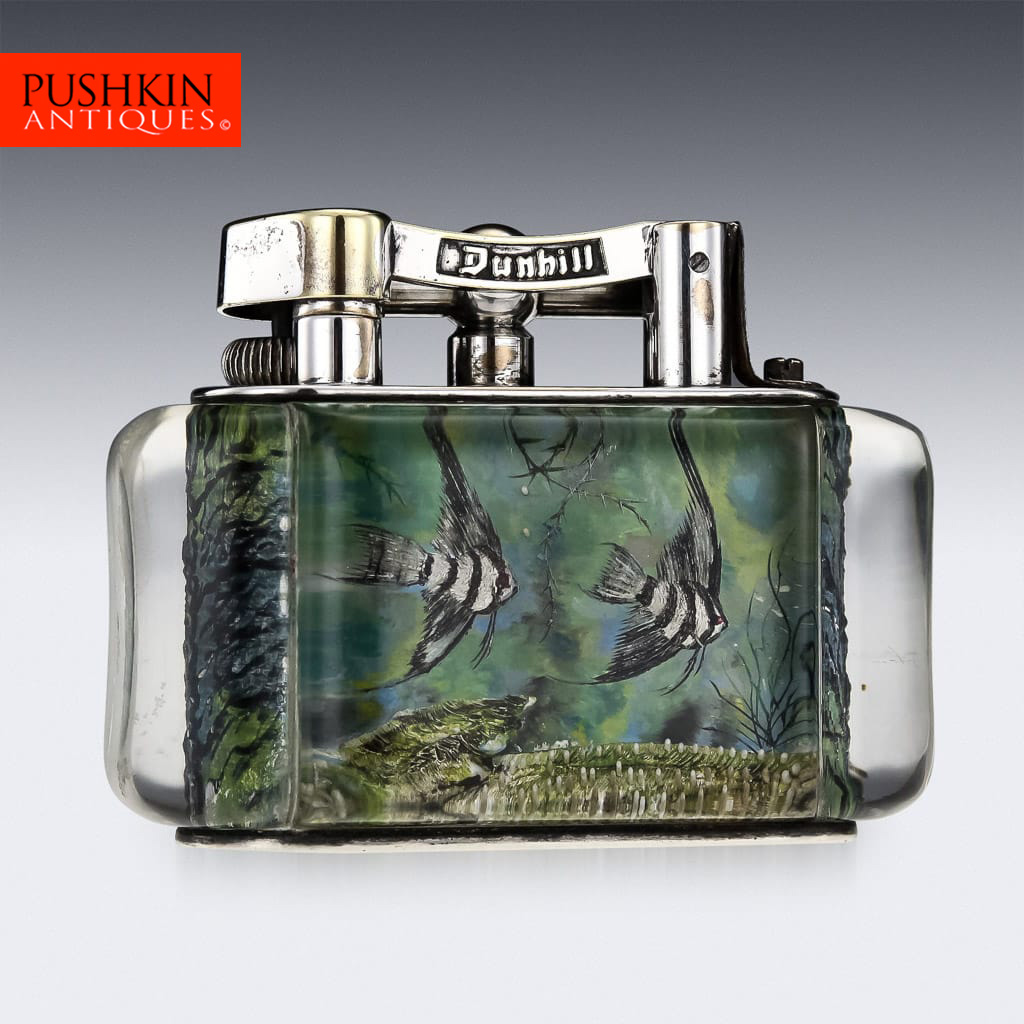 Pushkin Antiques Vintage 20thc Rare Half Giant Dunhill Aquarium