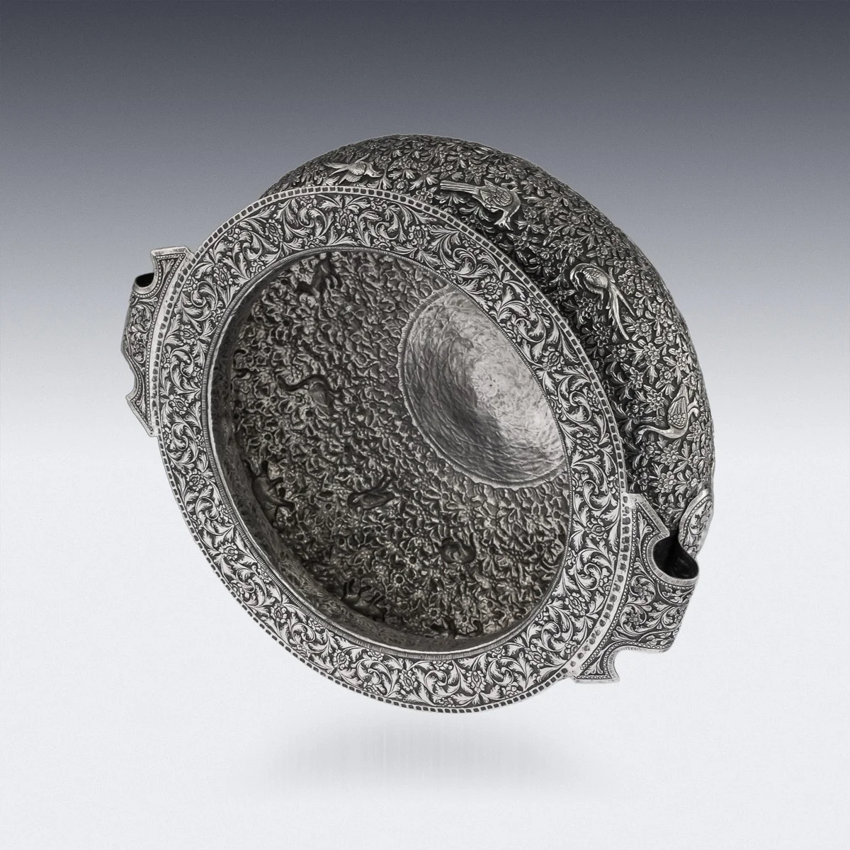 Pushkin Antiques Stunning 20thc Indian Hathras Solid Silver