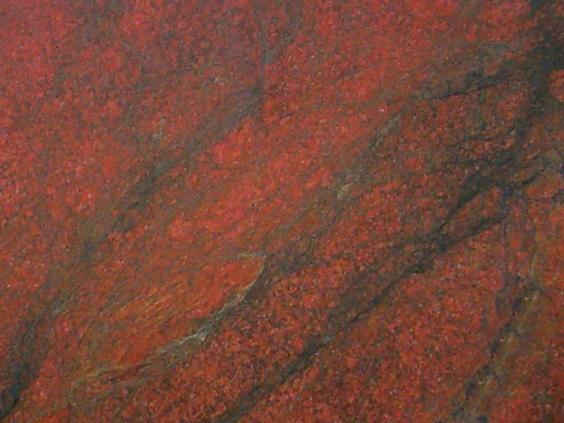 Red Dragon Granite 75 Cabinets