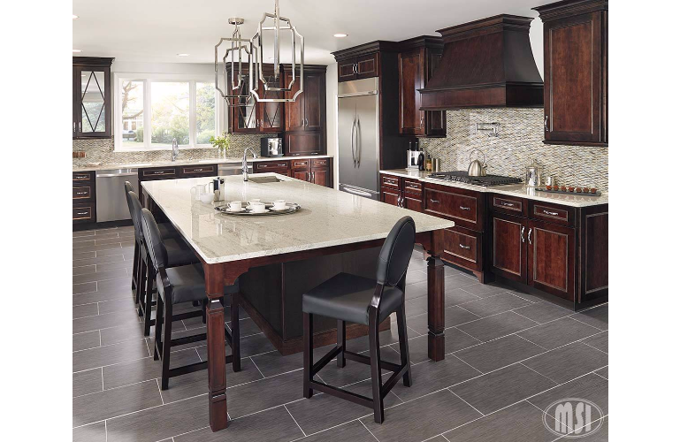 River White Granite 75 Cabinets