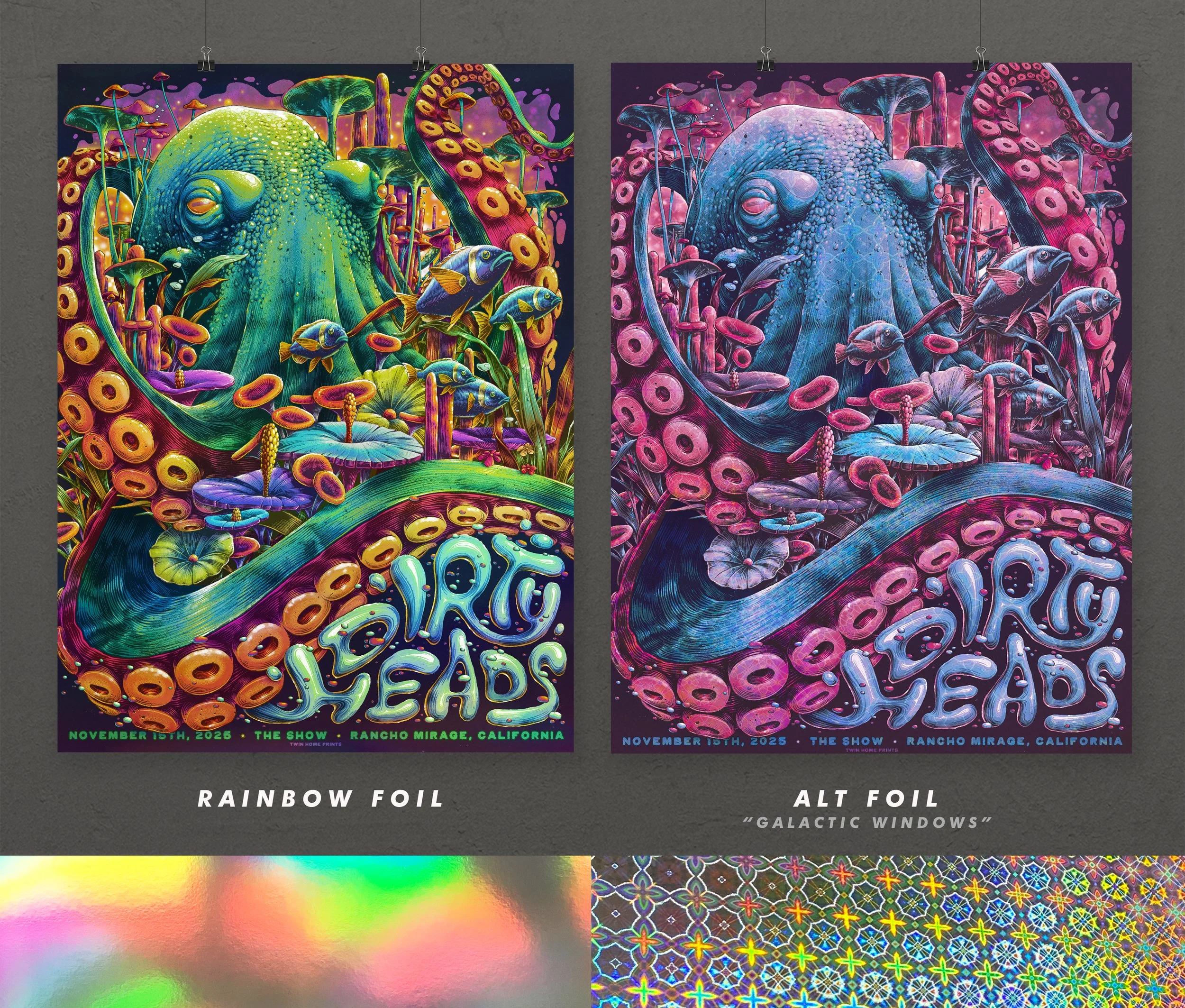 Official Dirty Heads Gig Poster | Rancho Mirage, California — TWIN