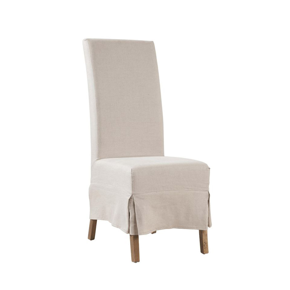 Linen Slipcovered Parsons Chair Hildreth S Home Goods