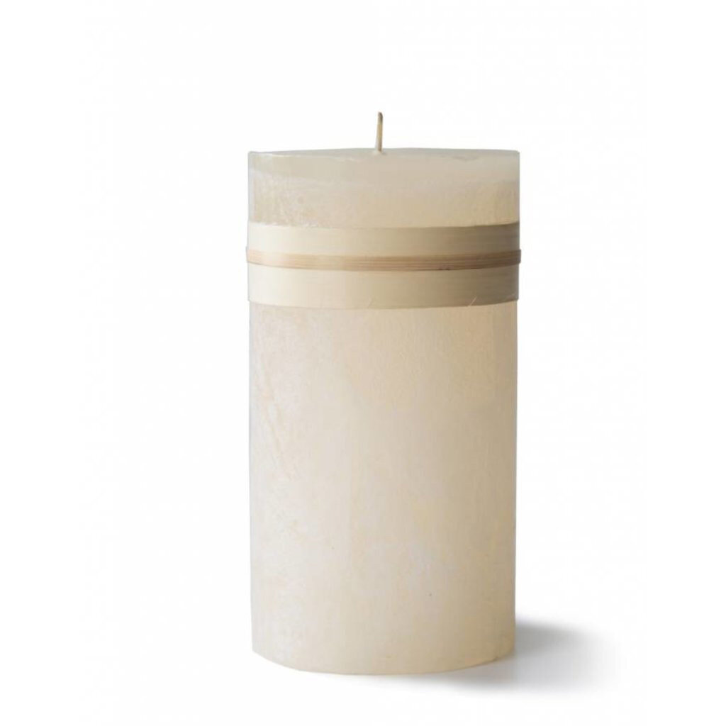 6X6 inch Vance Timber 3 Wick Pillar Candle 
