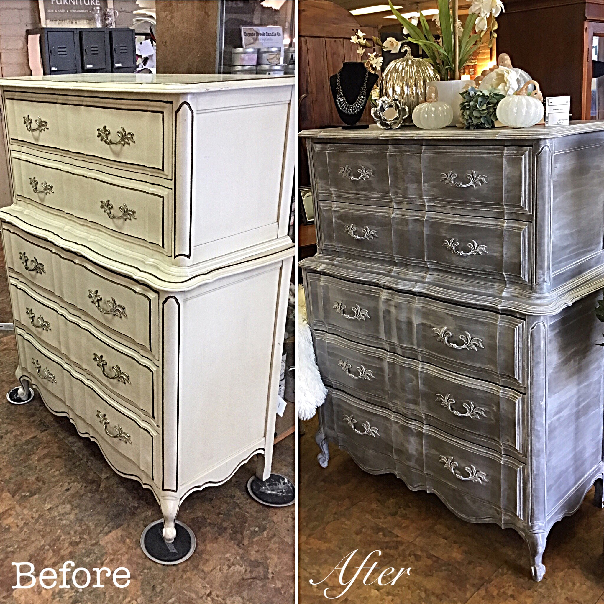 Sold Grey Shabby Chic French Provincial Dresser Finders Keepers