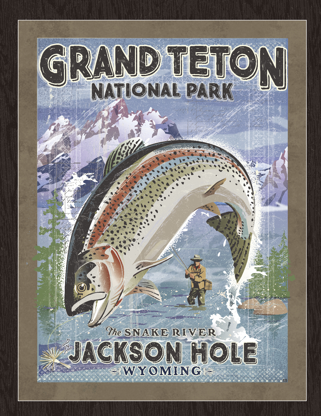 Fly Fishing The Snake River : Jackson Hole — Beutler Design & Illustration