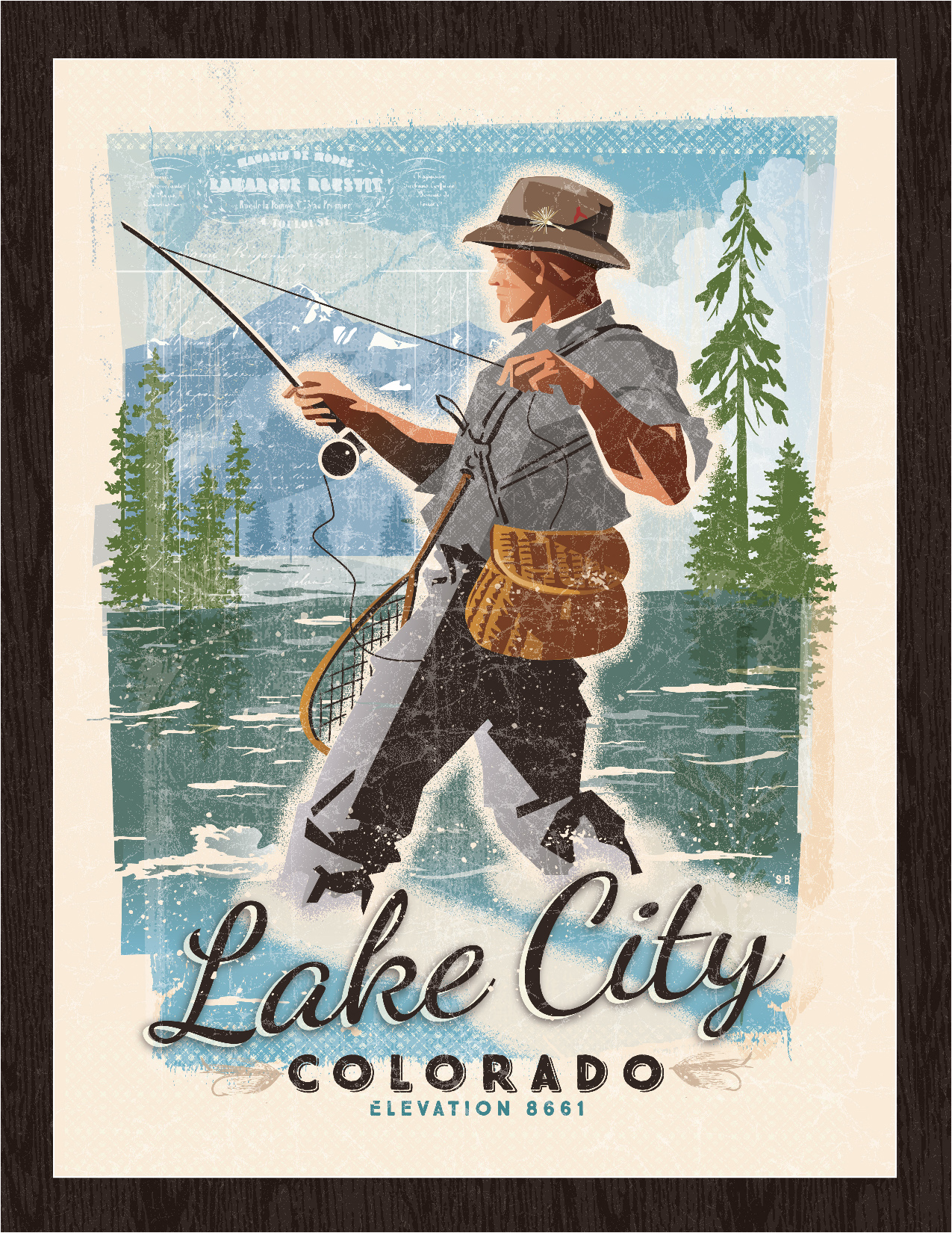 River Runs Through It Fly Fisherman: Lake City — Beutler Design &  Illustration