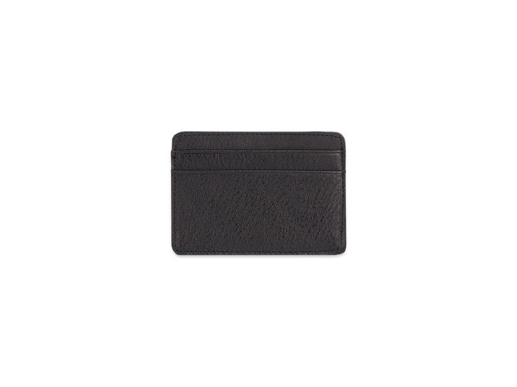 mens black leather card holder