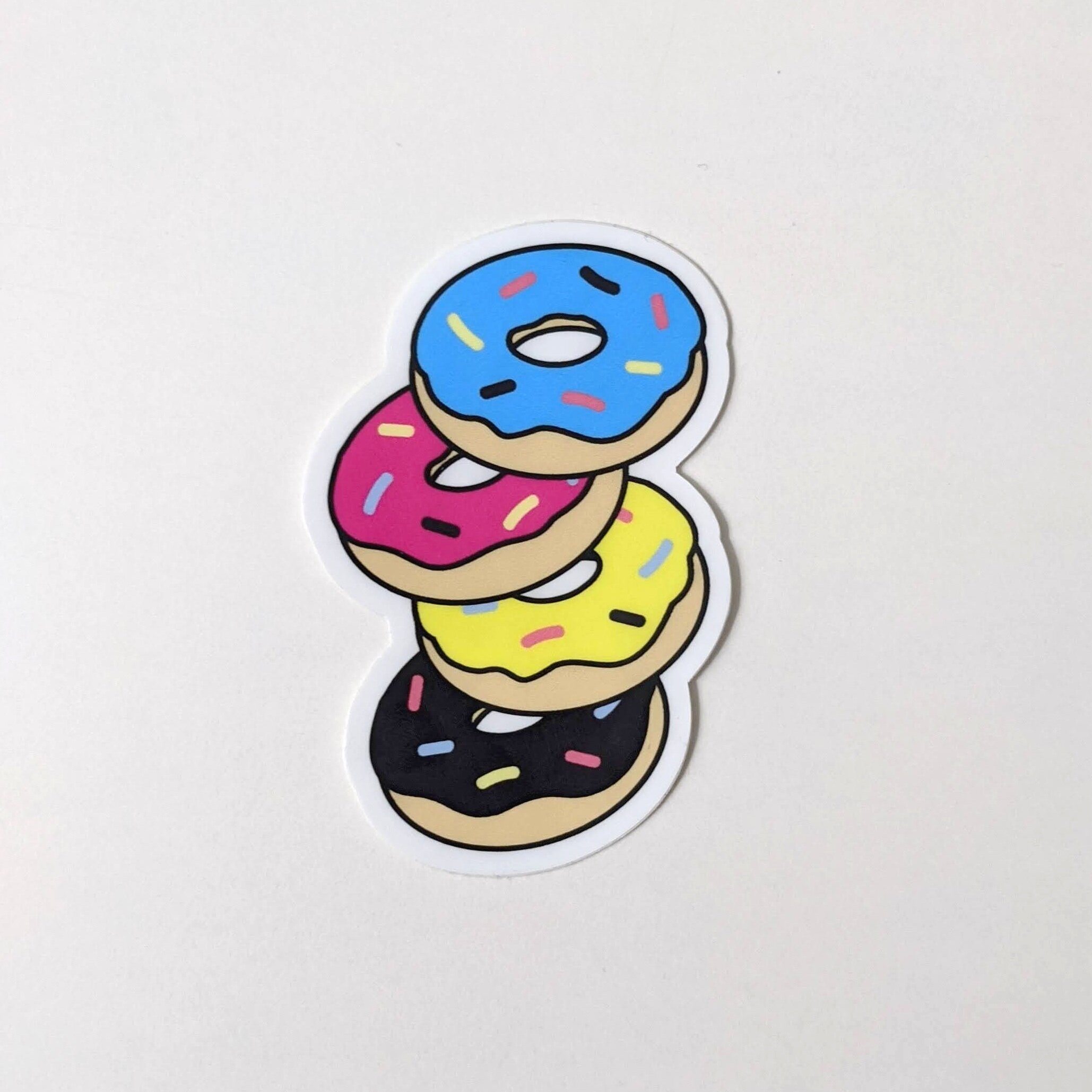 Cute Stickers PNG Transparent, Cute Sticker, Doughnut, Sticker