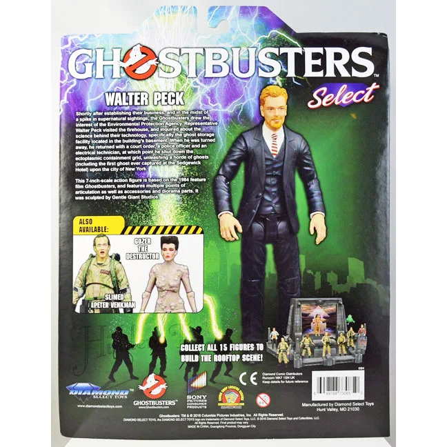 Ghostbusters Sélectionner Walter Peck Figurine avec Base