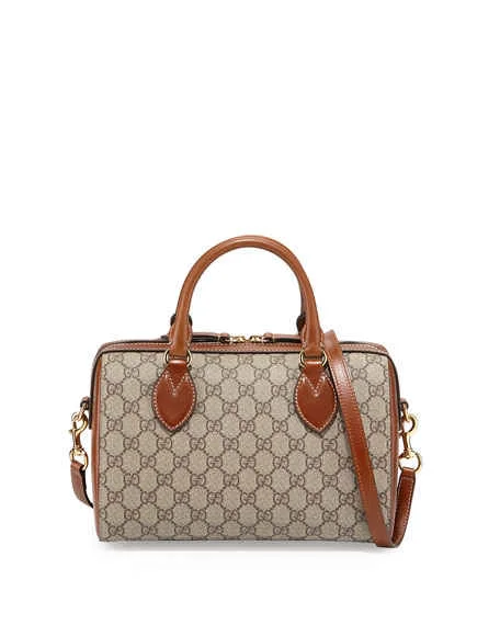 gucci gg supreme top handle bag