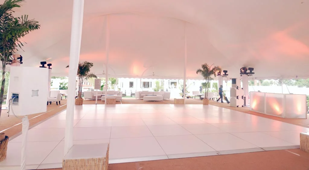 White Dancefloor Bridal Suite Bermuda