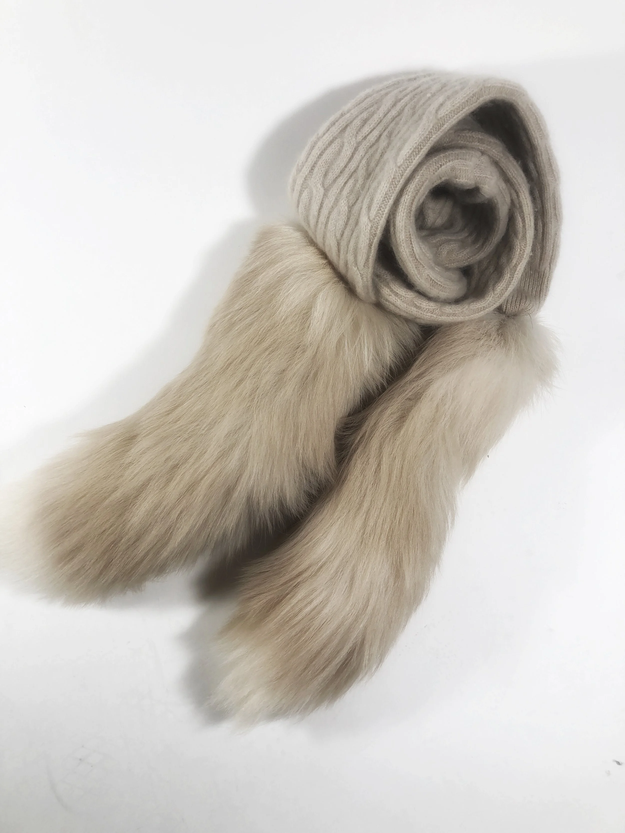 beige cashmere scarf