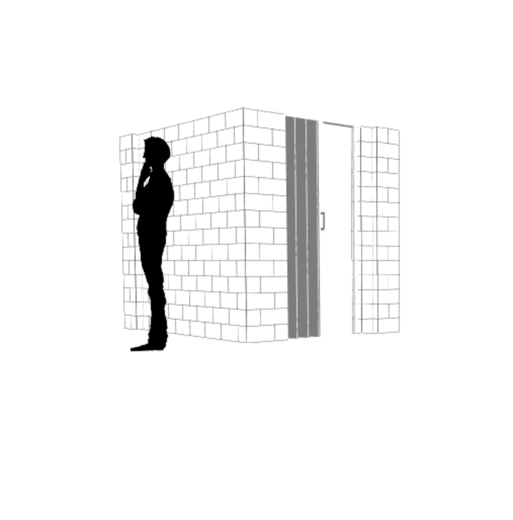 Everblock 6 X 8 X 7 L Shaped Wall With Door Everblock Systems