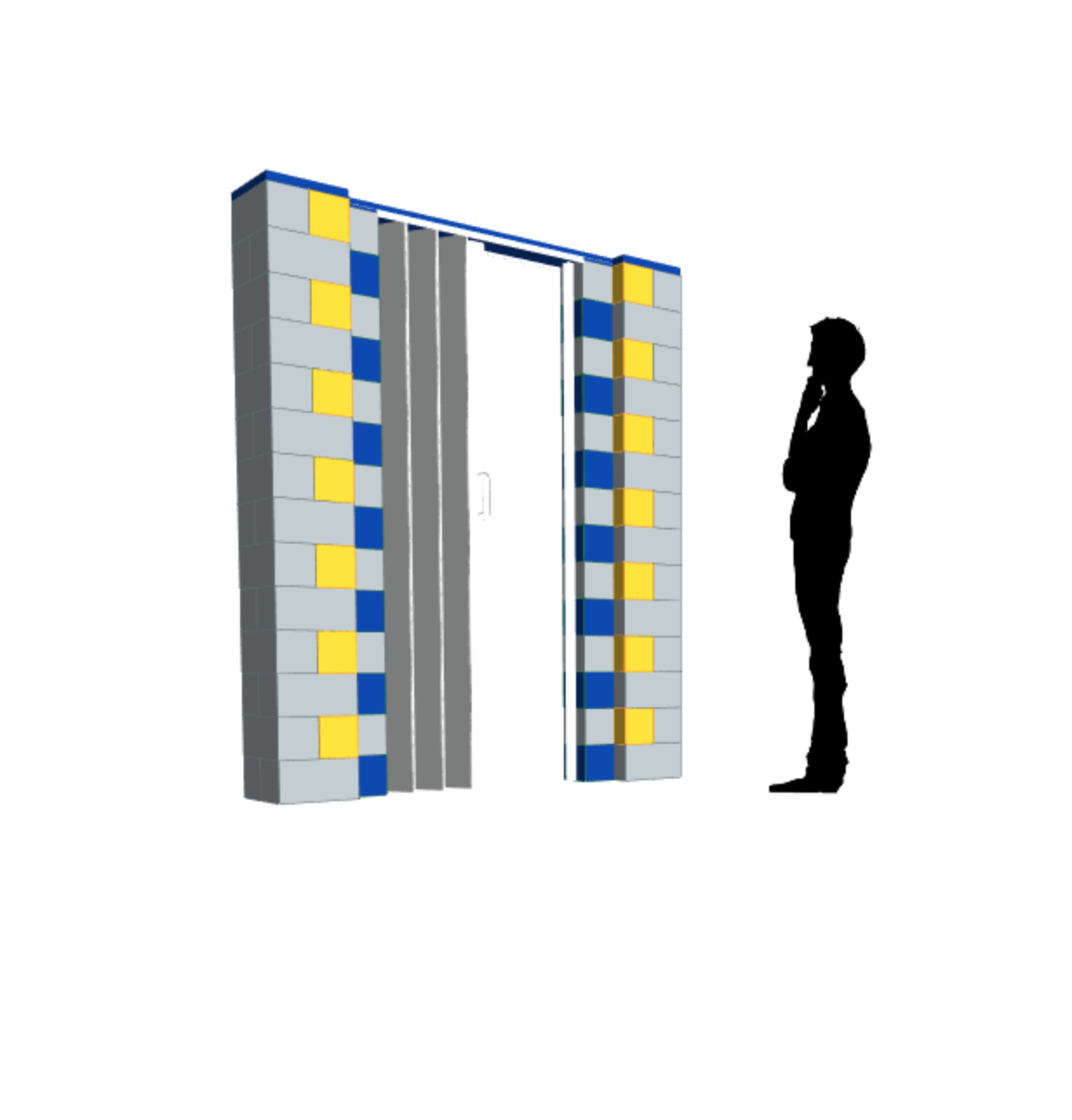 Everblock 6 X 7 Wall Kit With Door Everblock Systems