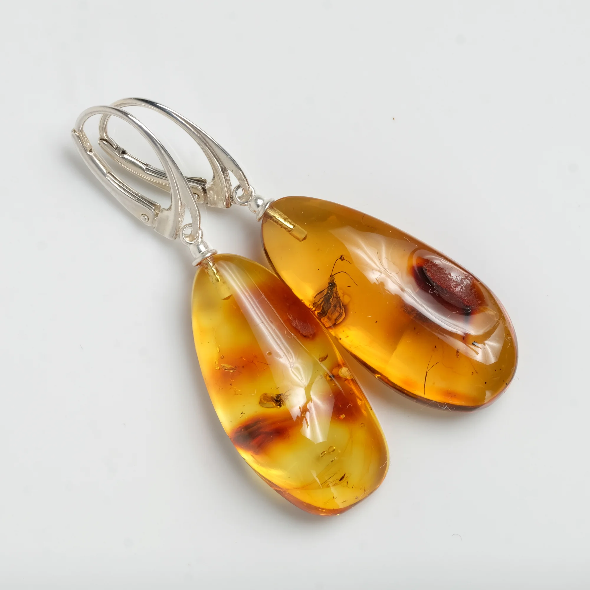 amber earrings