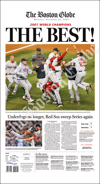 Red Sox sweep Rockies, win World Series