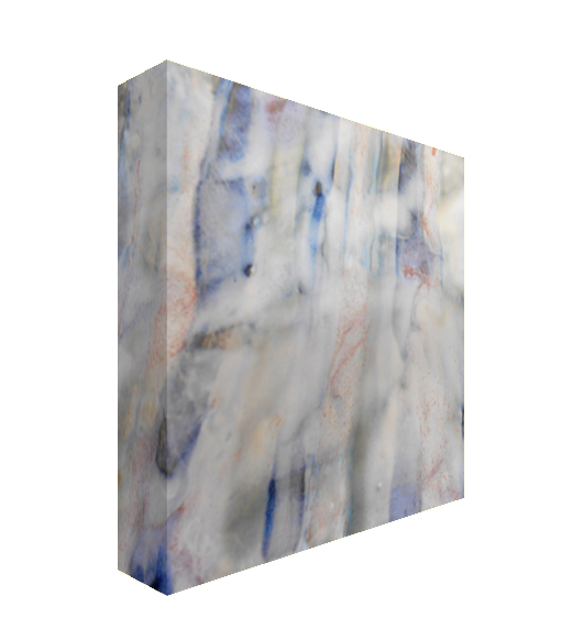 Set Of 4 Light Calming Abstract Square Canvas Prints 52 53