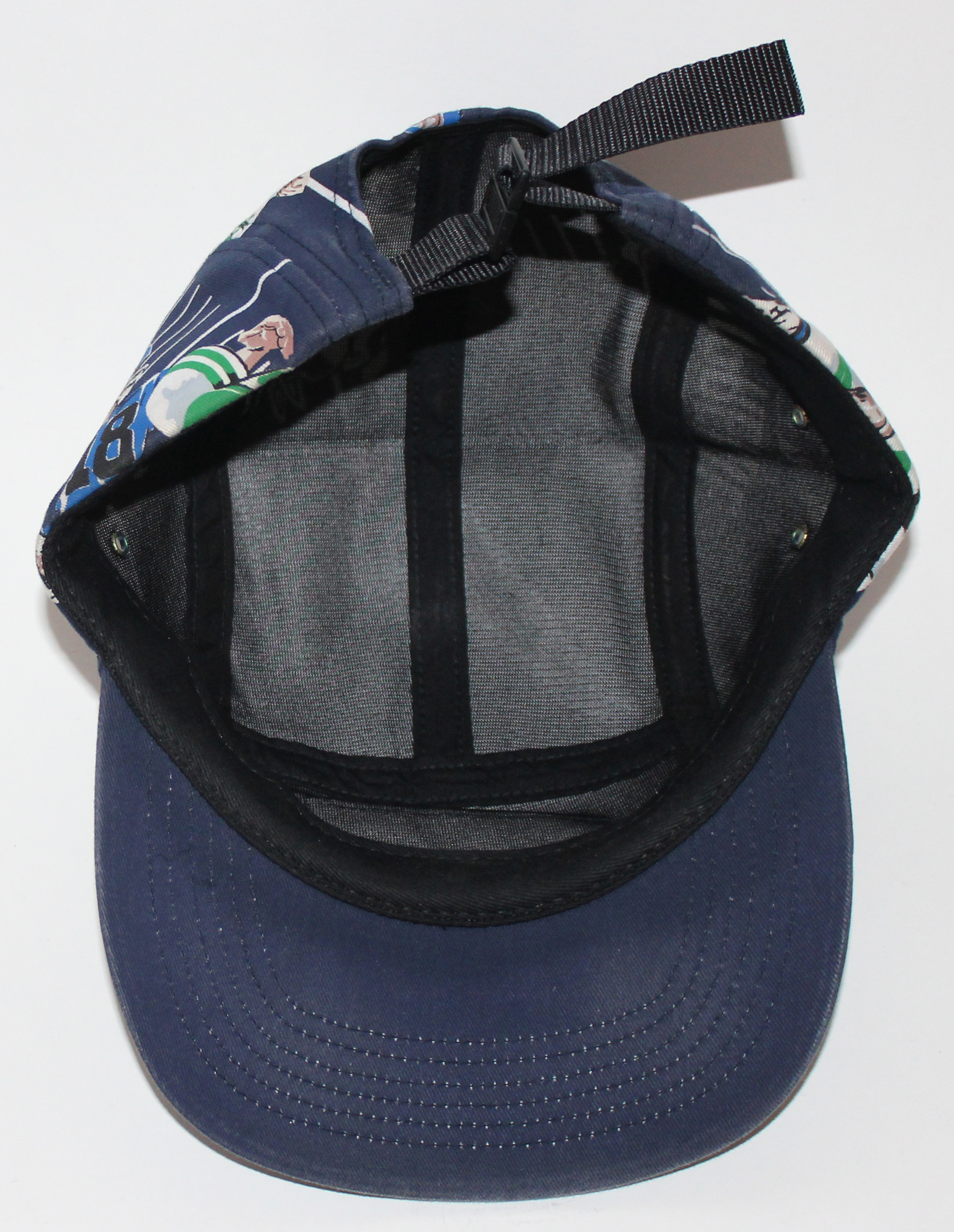 Supreme Football Navy Blue 5 Panel Hat Roots
