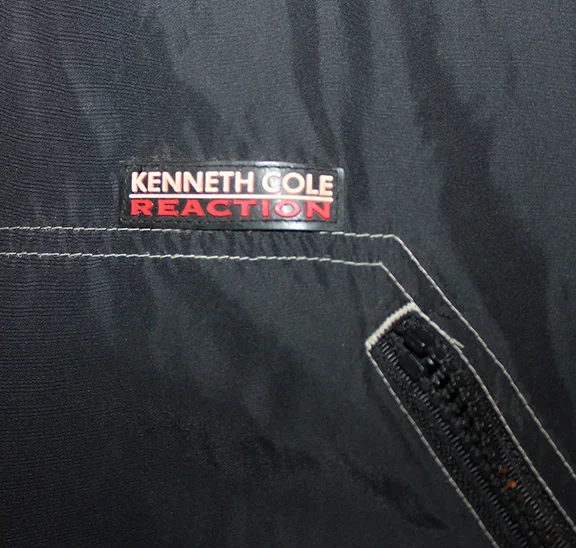 Vintage Kenneth Cole Reaction Black Red 3m Reflective Windbreaker Size Xl Roots
