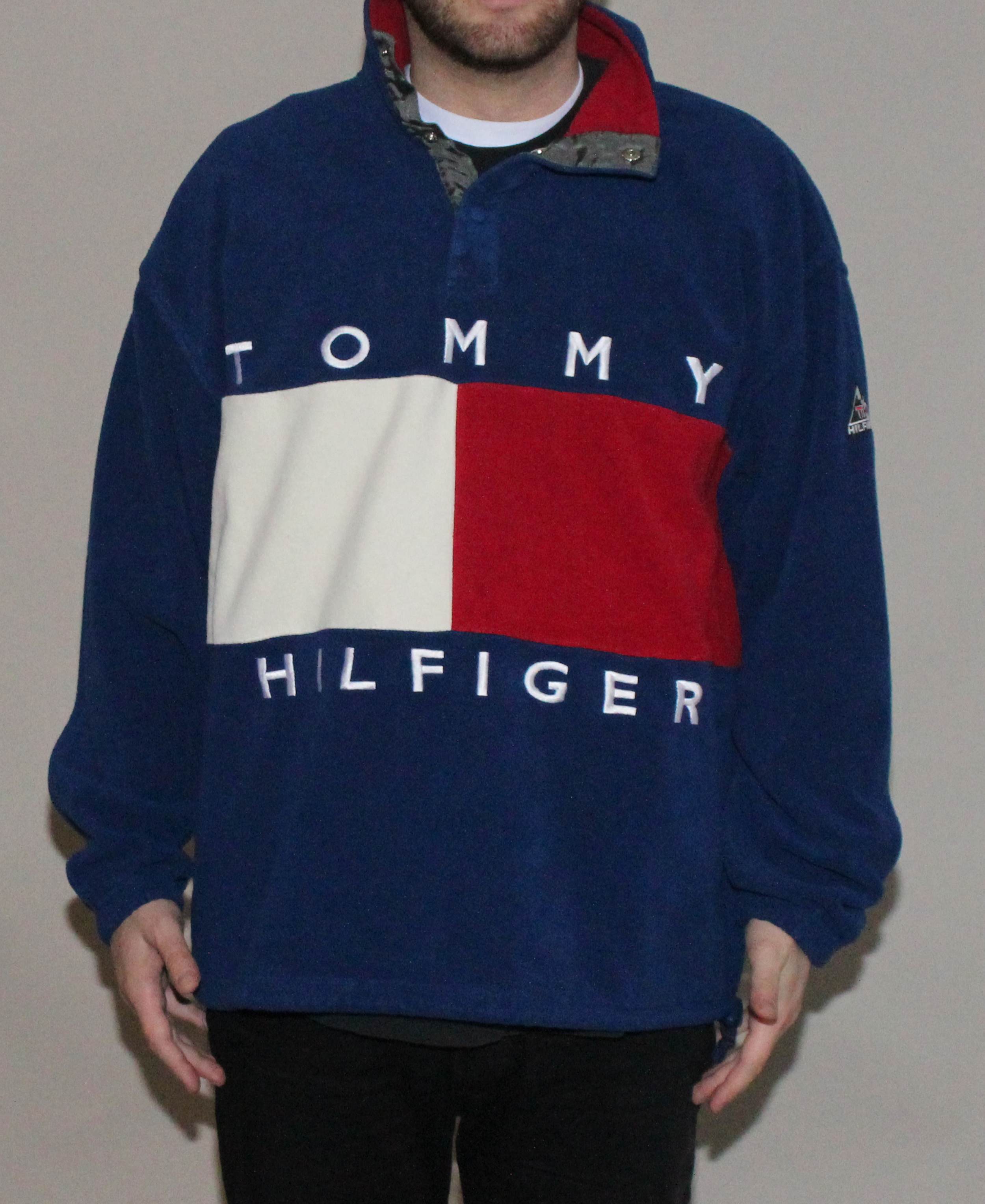 tommy hilfiger big logo hoodie