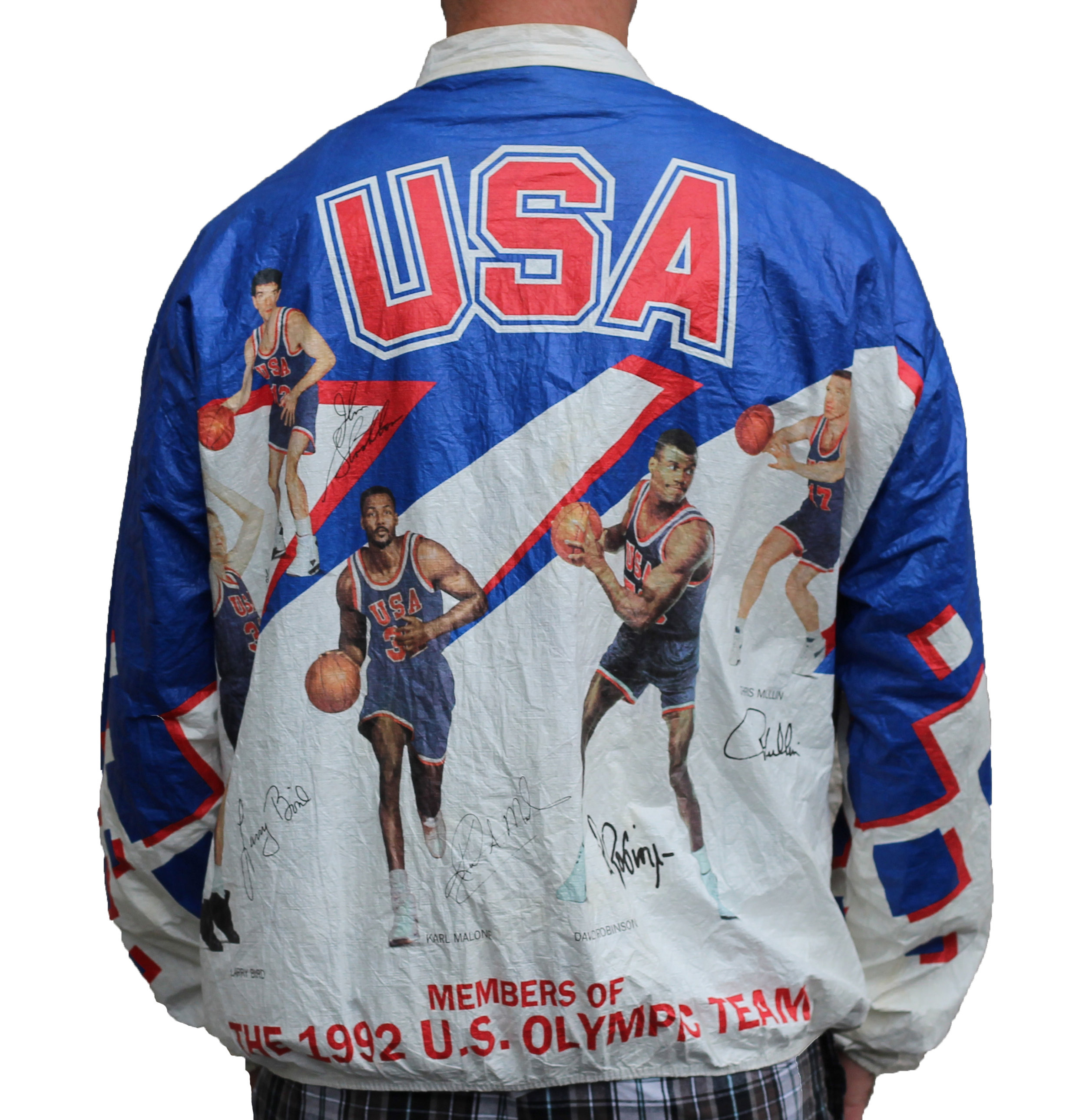 Vintage Kelloggs 1992 Usa Olympics Dream Team Tyvek Windbreaker