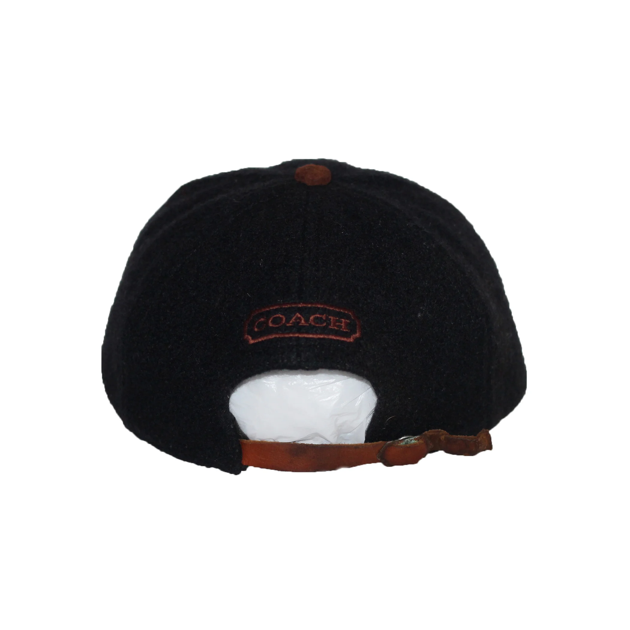 coach leather hat
