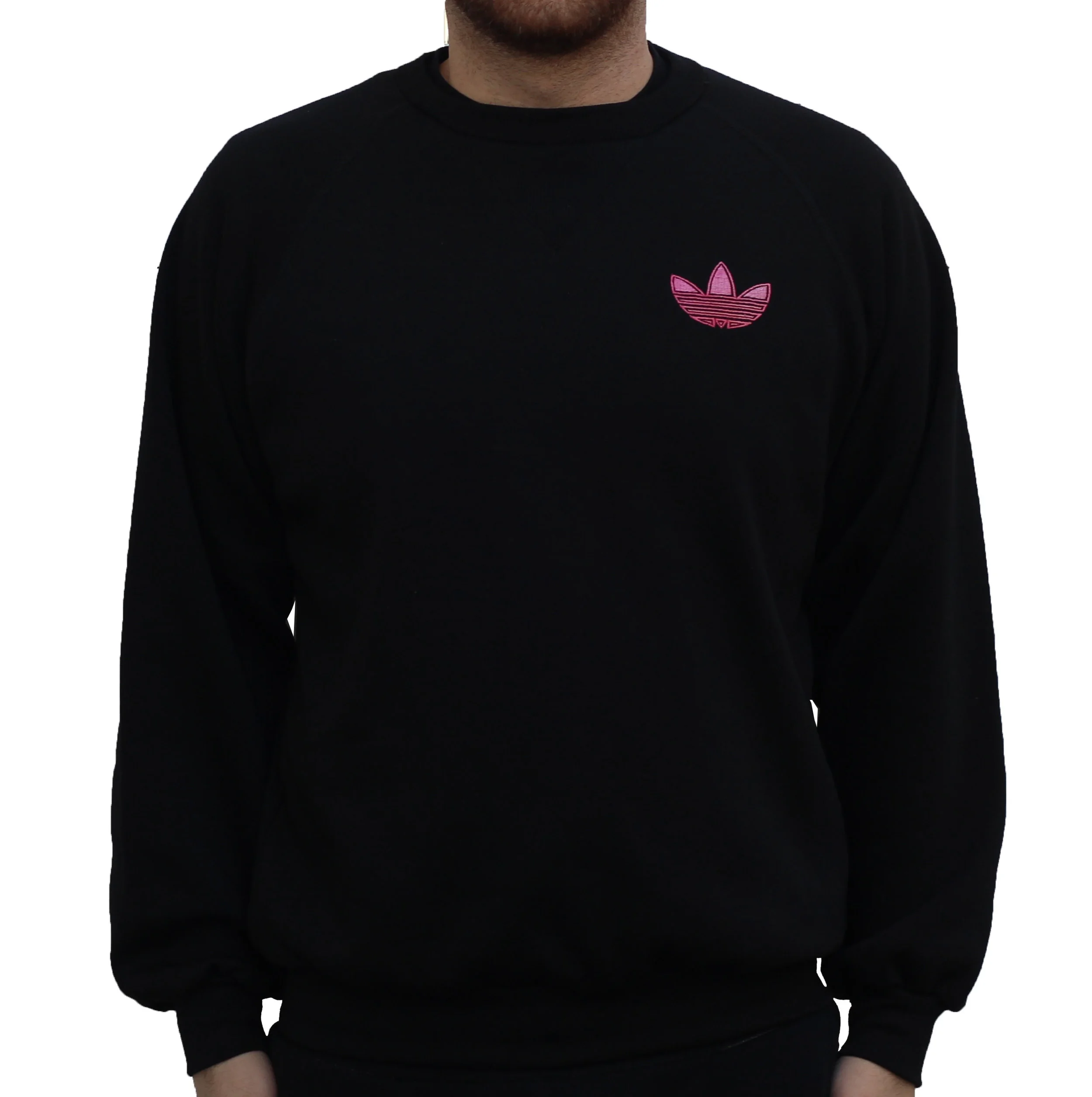 black adidas sweatshirt vintage