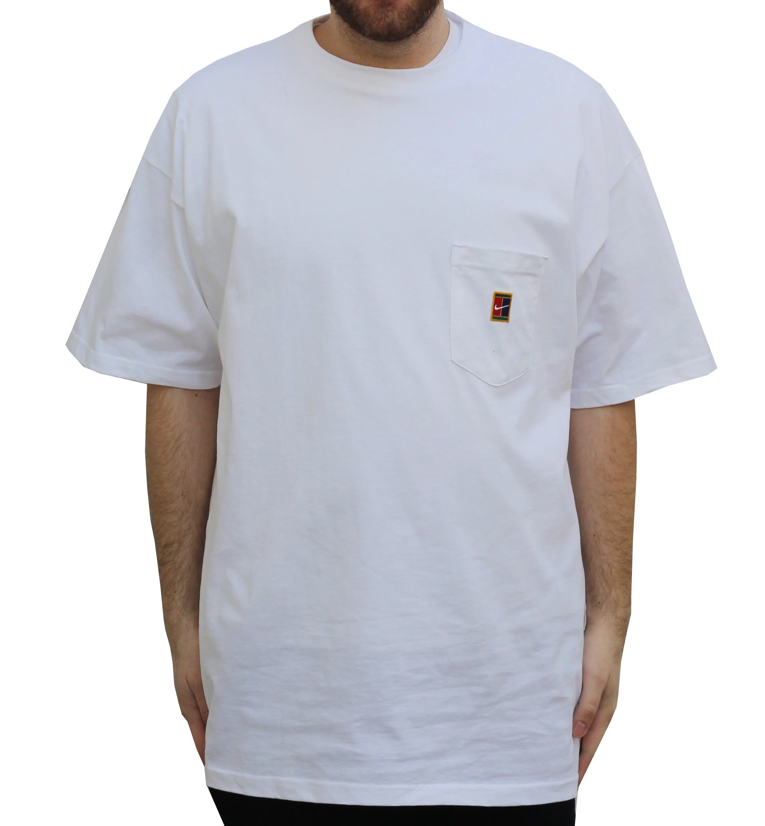 Vintage Nike Tennis Court Logo Pocket T Shirt Size Xl Nwt Roots