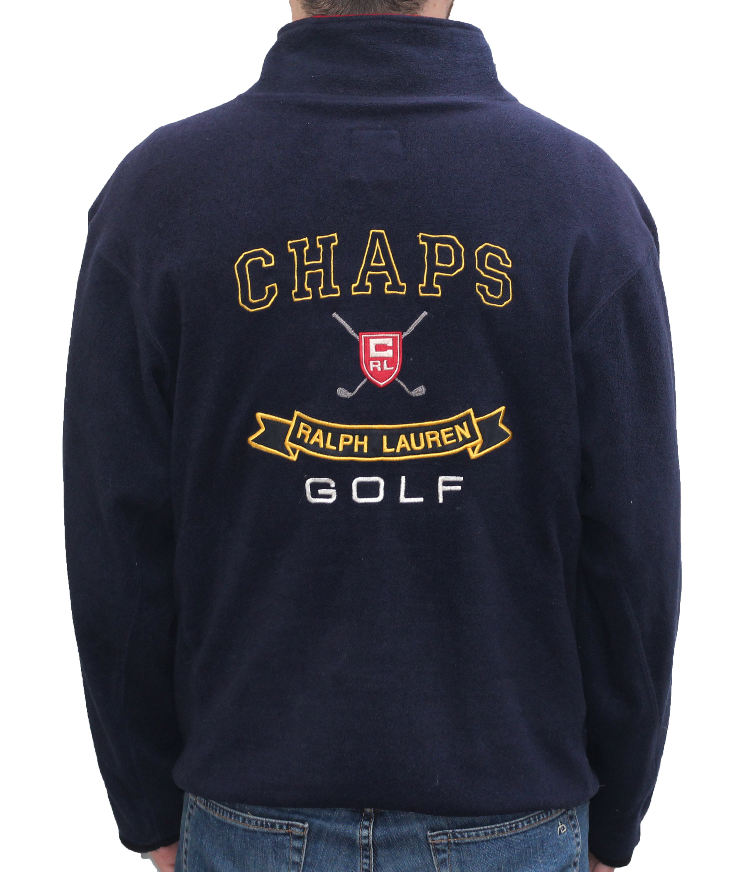 Vintage Chaps Ralph Lauren Golf Fleece Jacket Size L Roots