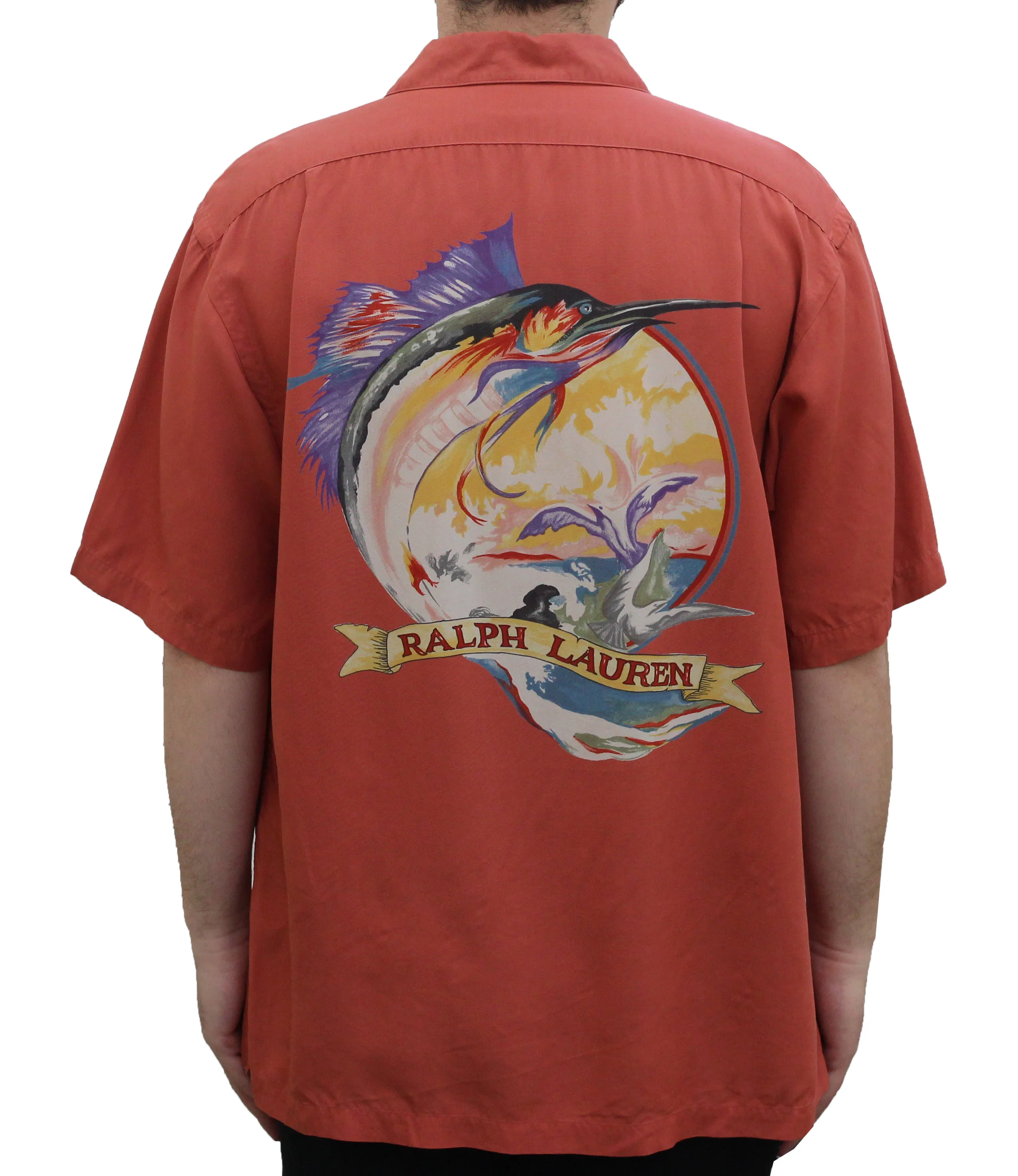 salmon ralph lauren shirt