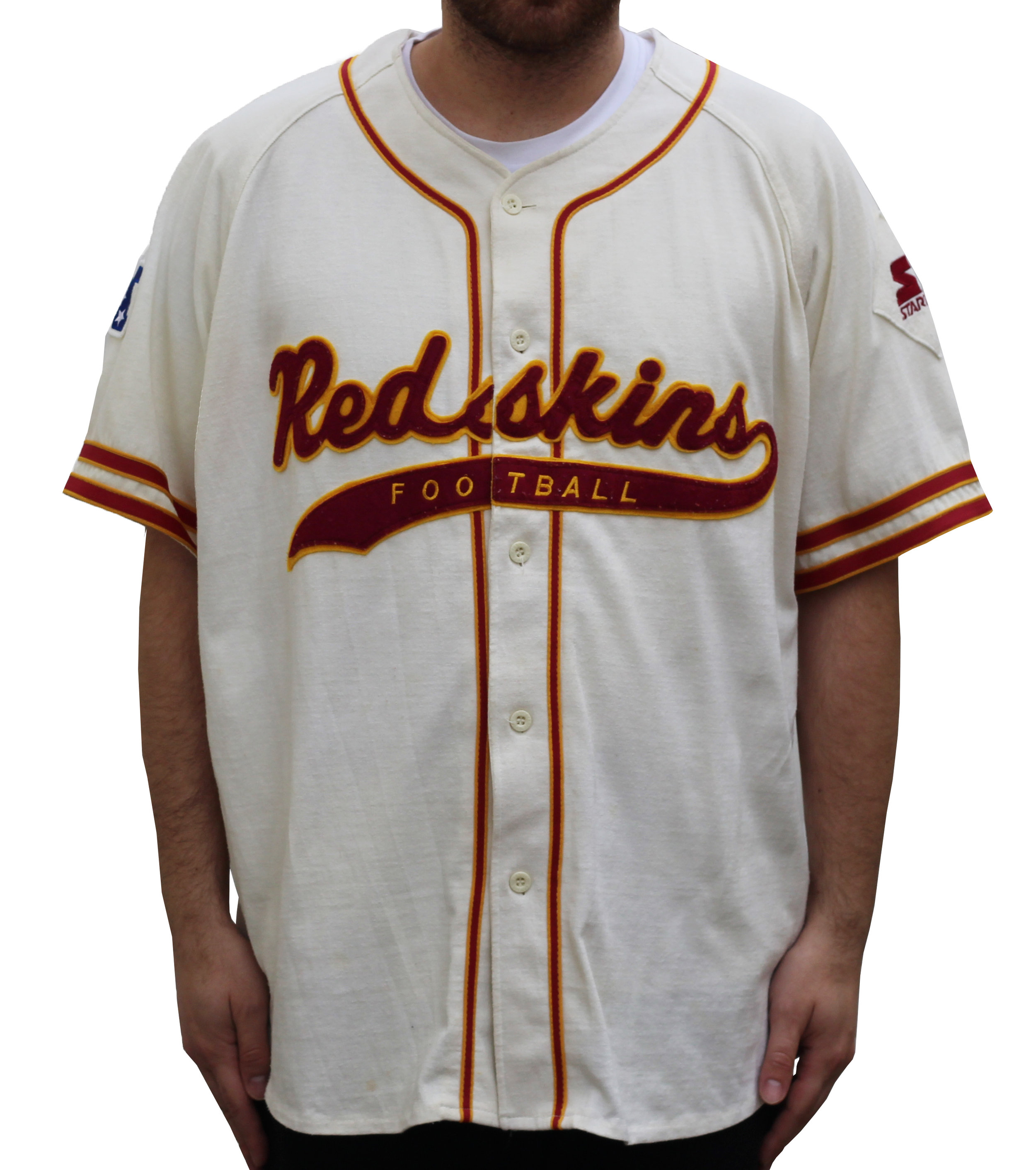 redskins baseball jersey