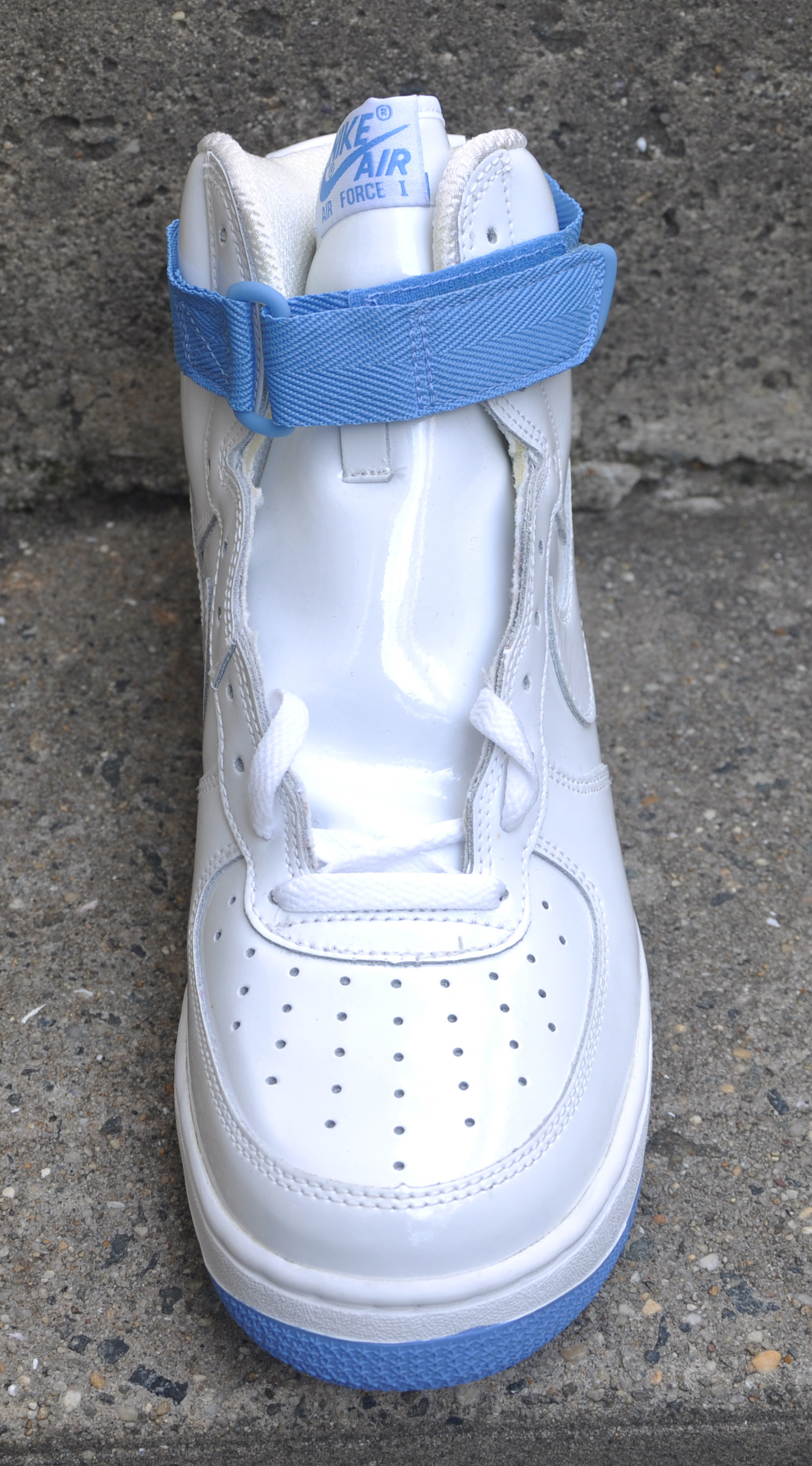 nike air force one trainers white uni blue
