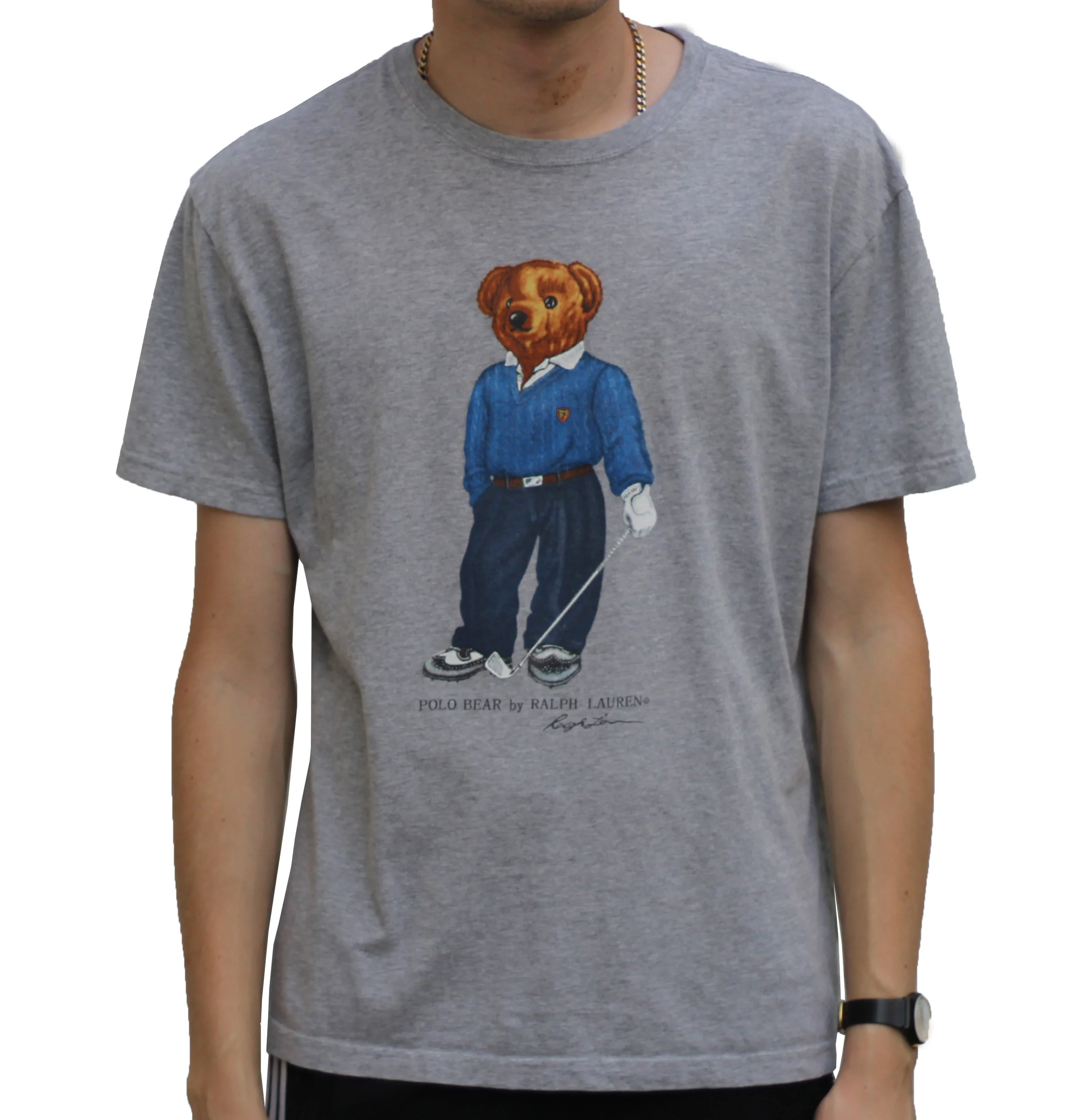 grey polo bear t shirt