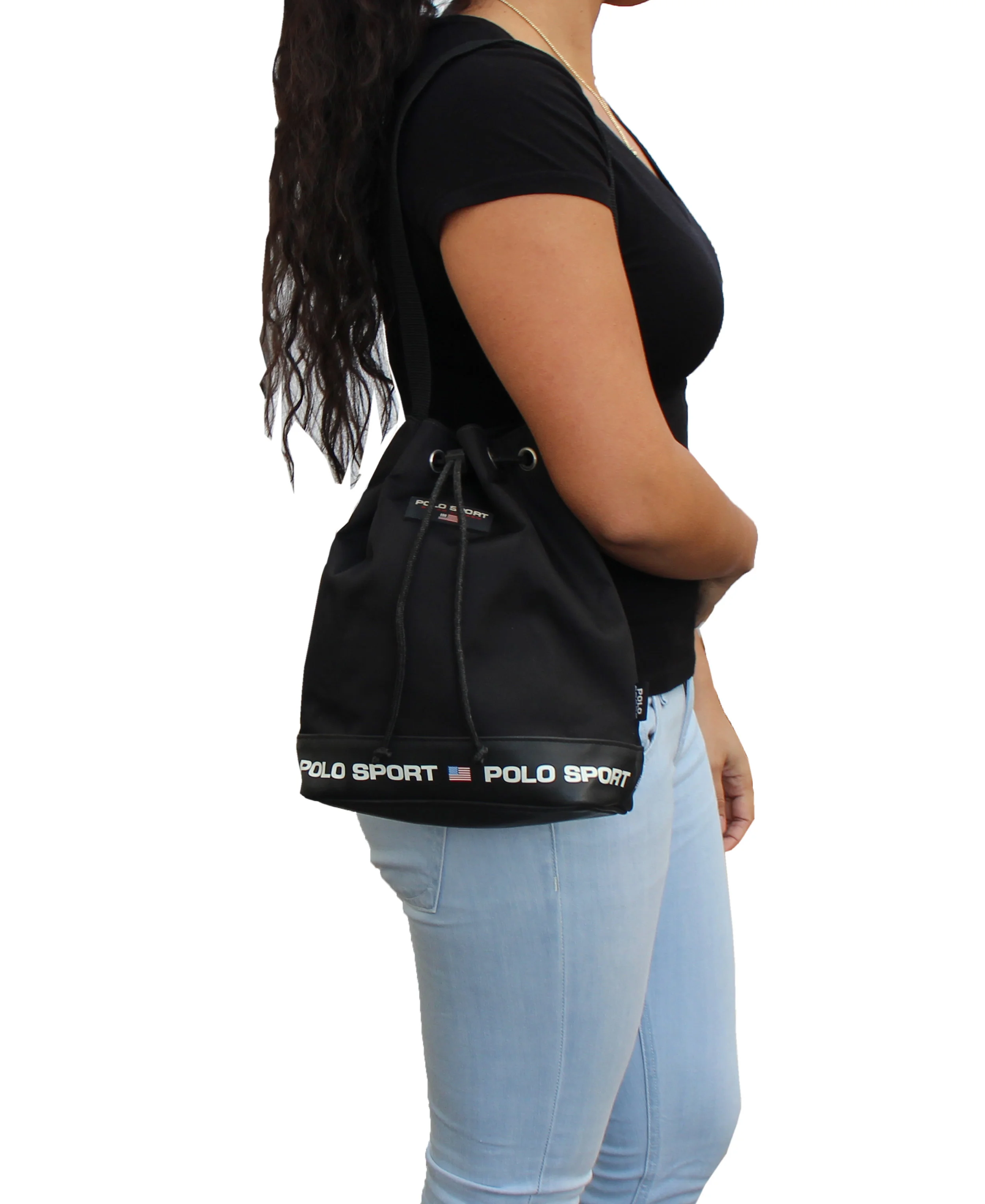 vintage polo sport shoulder bag
