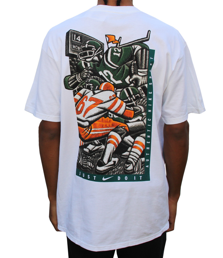 Vintage Nike Football Graphic T Shirt Size M Oversize Fit Nwt