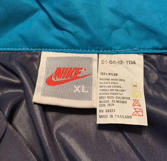 Vintage Nike Grey Infrared Blue Windbreaker Jacket Size Xl Nwt Roots
