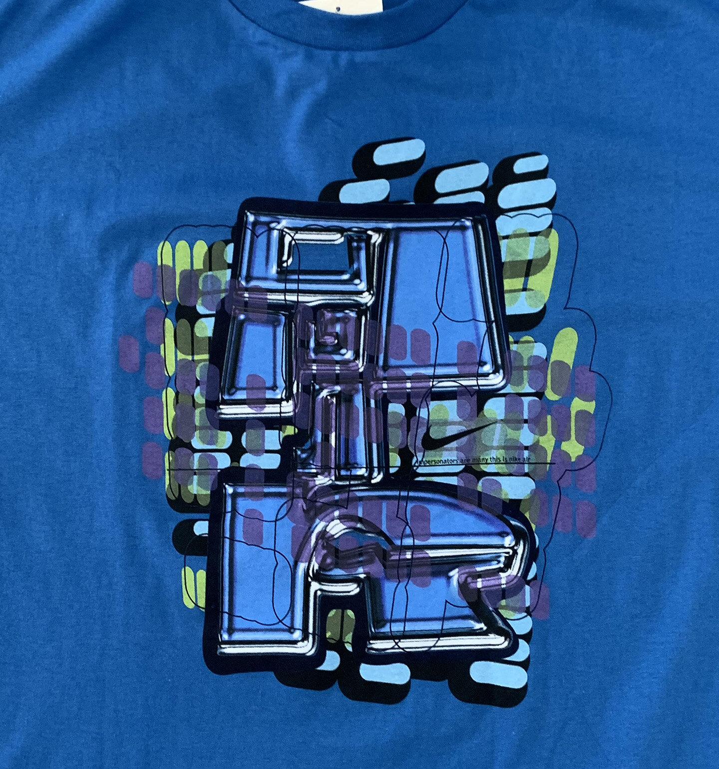 nike air shirt blue