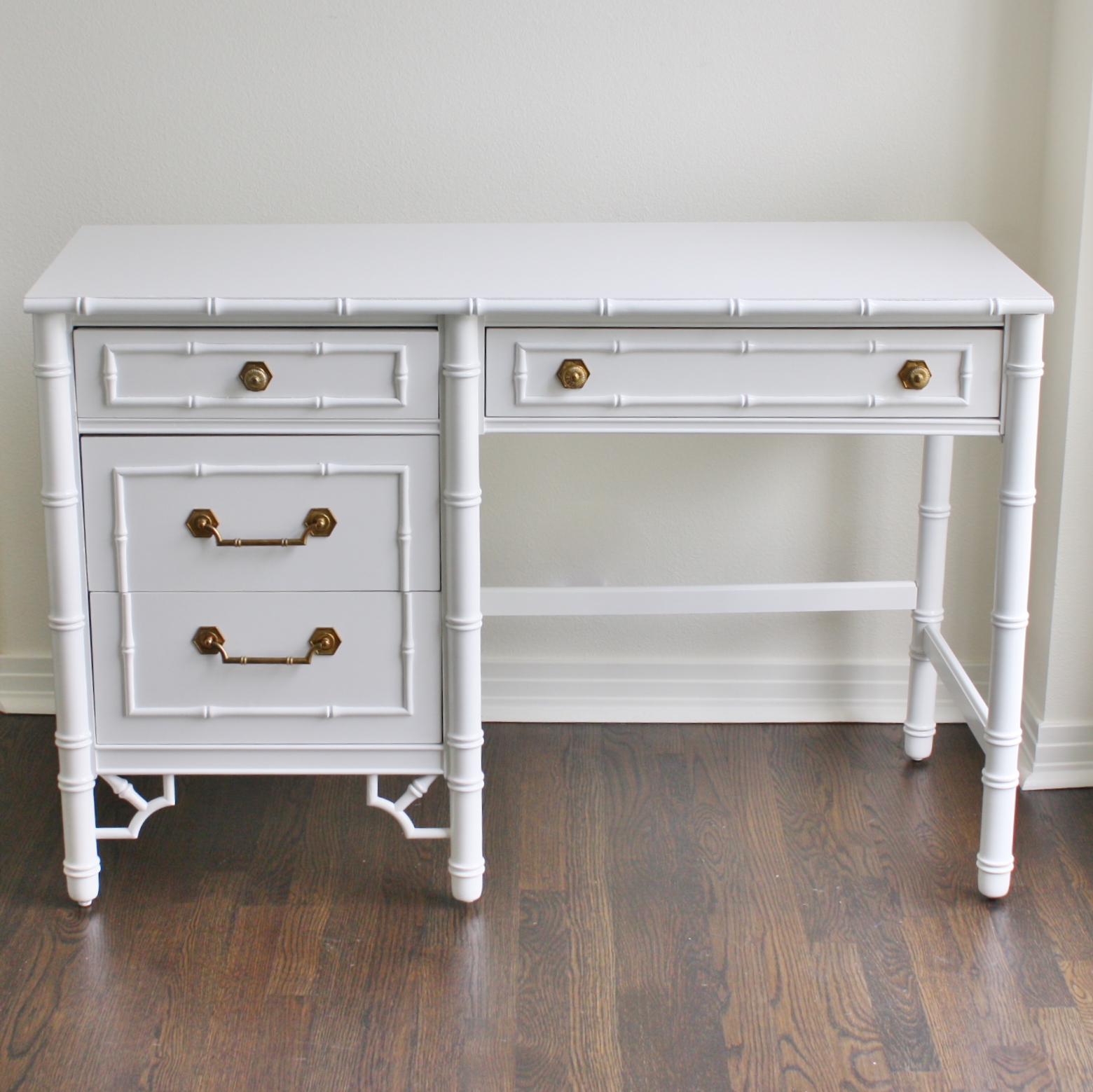 Vintage Thomasville Faux Bamboo Desk Jackson Kline