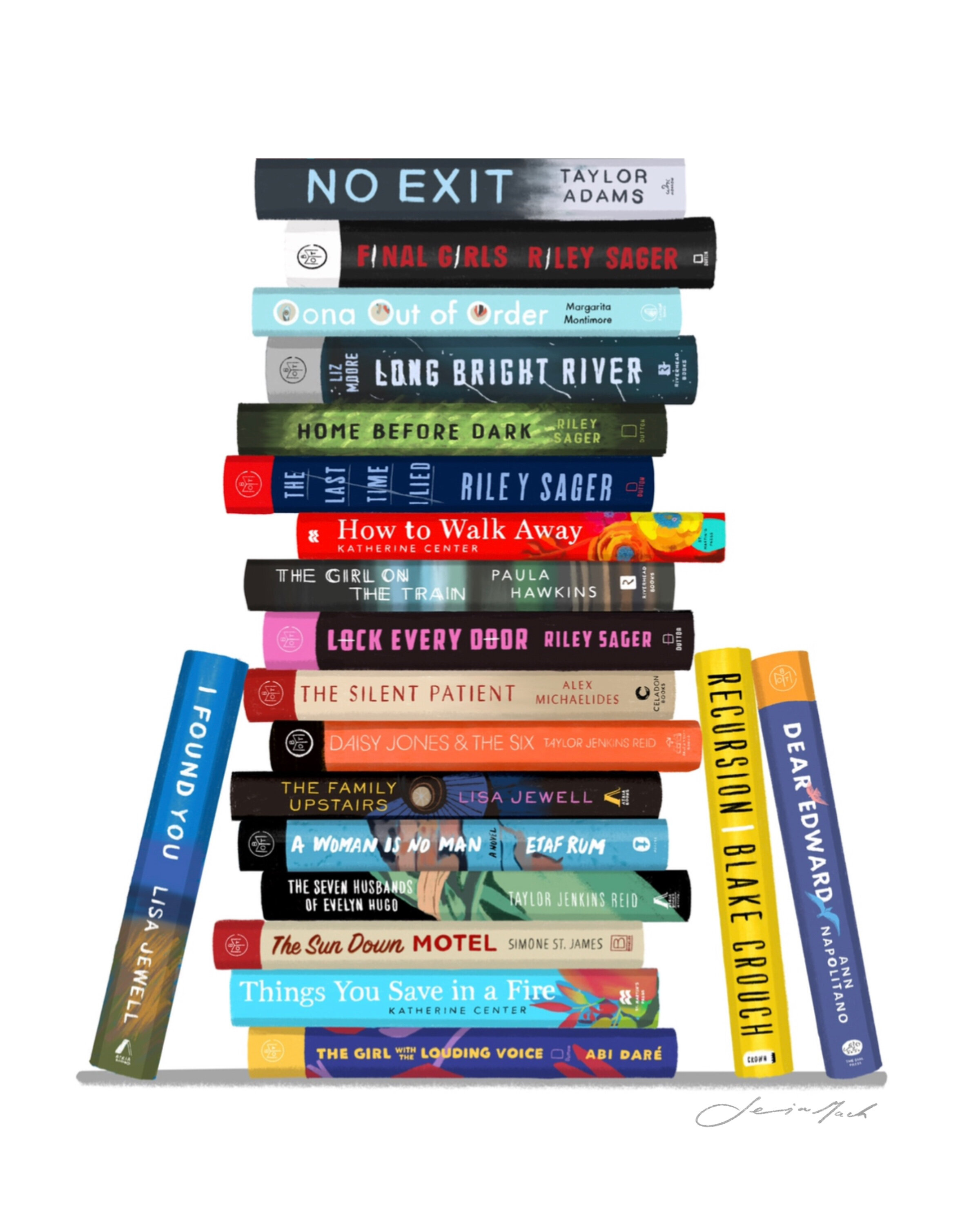 Book Stack Poster for Sale by Teenker