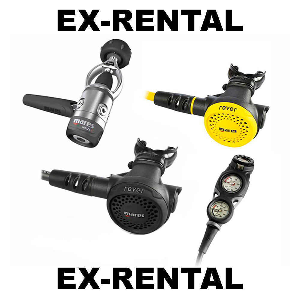 Ex-Rental MARES MR-12/Rover Regulator Set — Rowand's Reef Scuba Shop