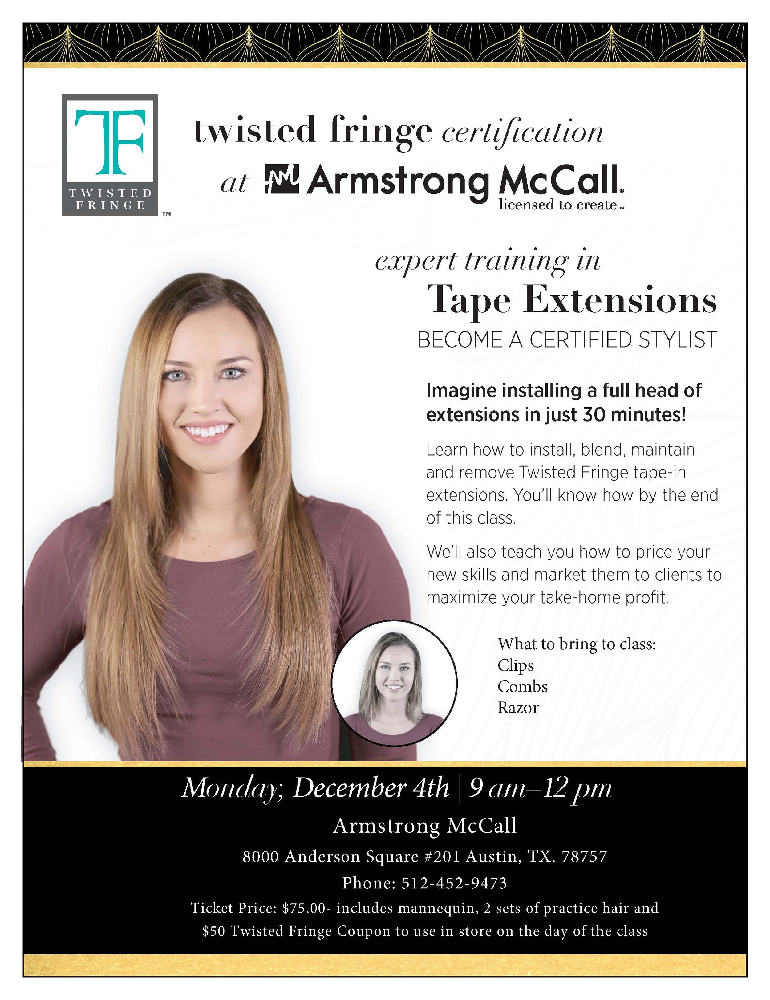 December 4 2017 Twisted Fringe Certification Armstrong Mccall