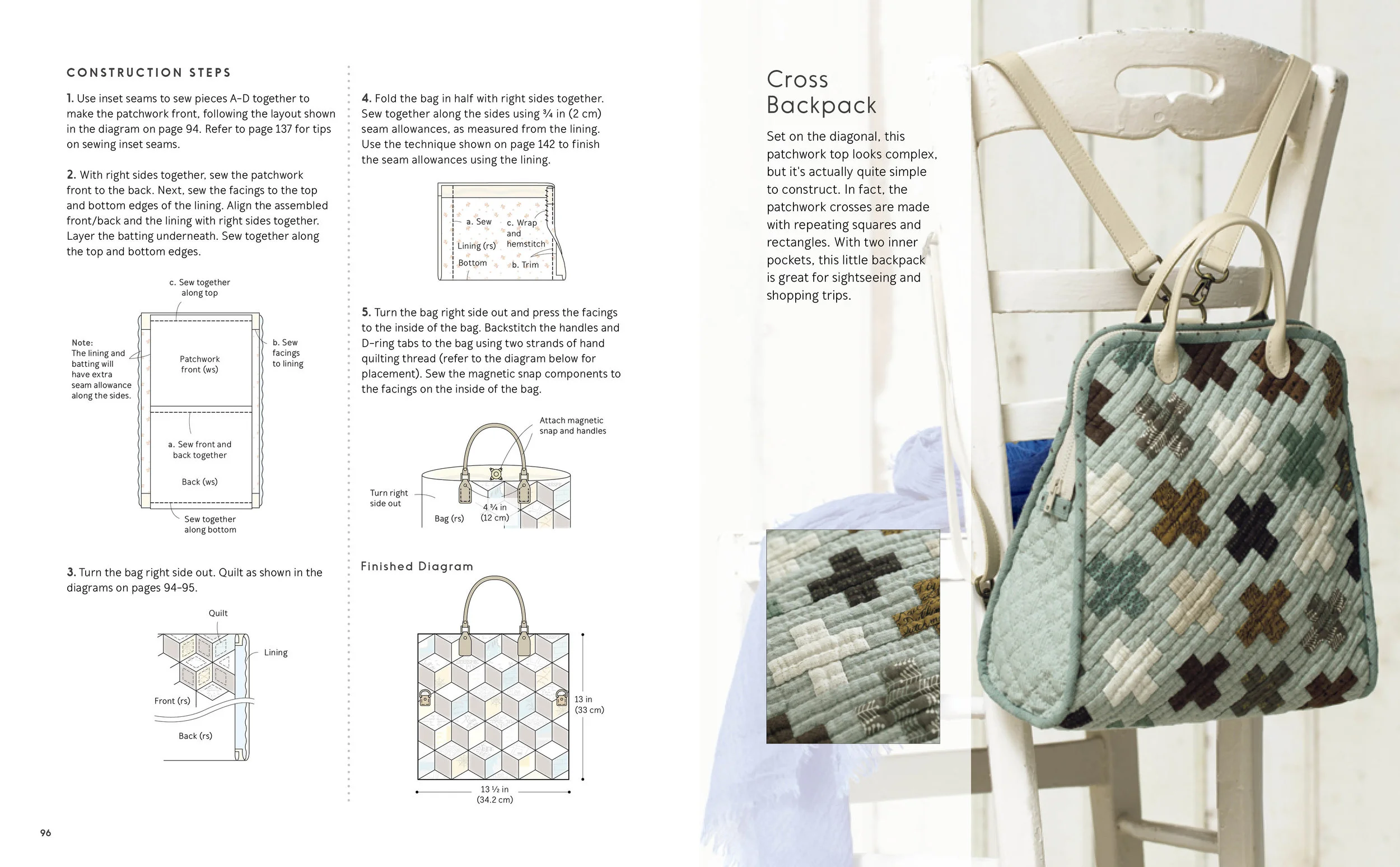 quilted side bag