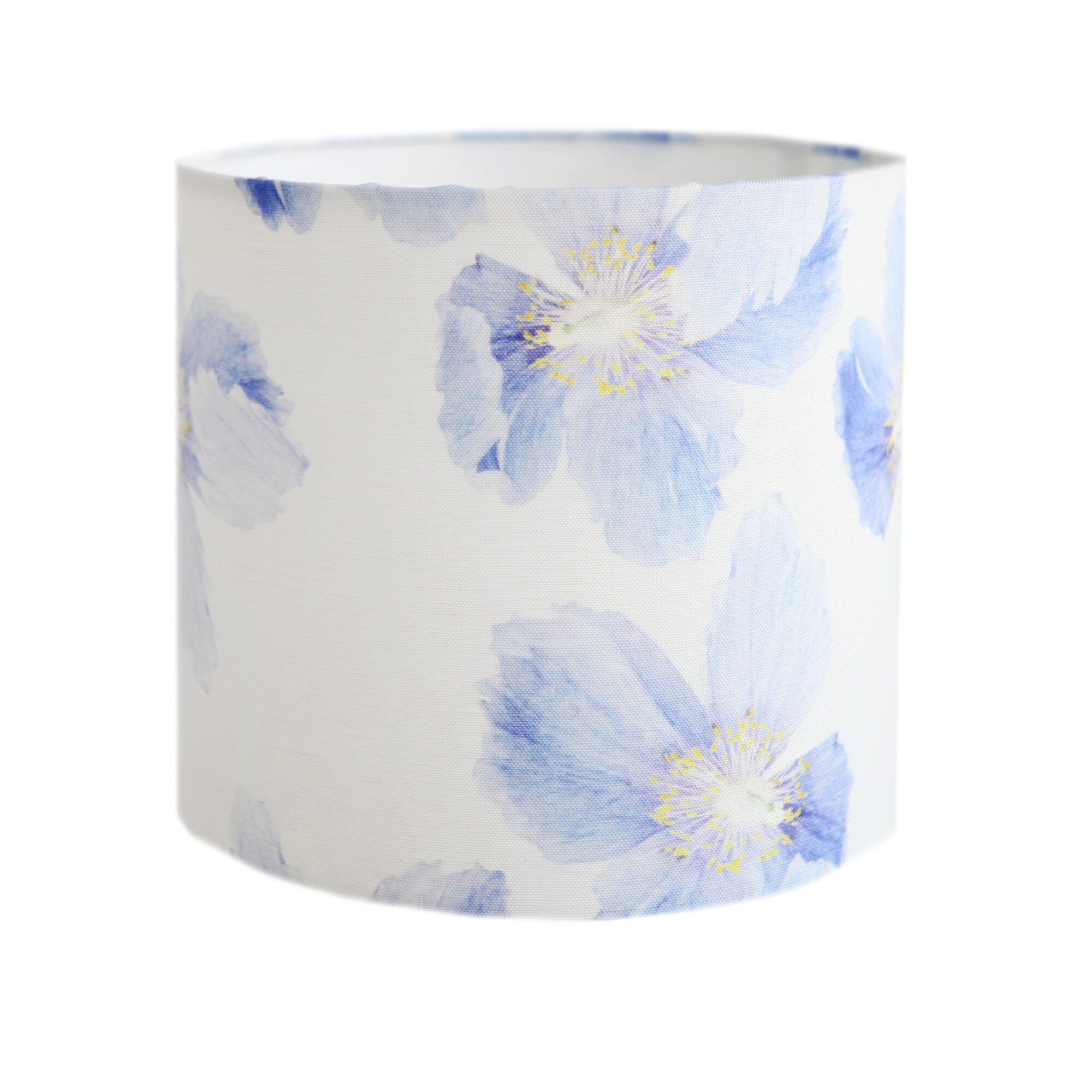 Details about   Handmade Bluebellgray FLOWER FIELD floral linen drum lampshade 15cm 40cm 