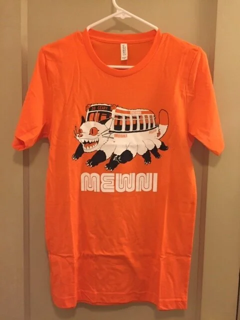★MIM the wardrobe★ Burur X Mem The Orange Cat T-shirt Whit Yueyo Orange Cat Print Loose Fit T-Shirt - Men's Summer
