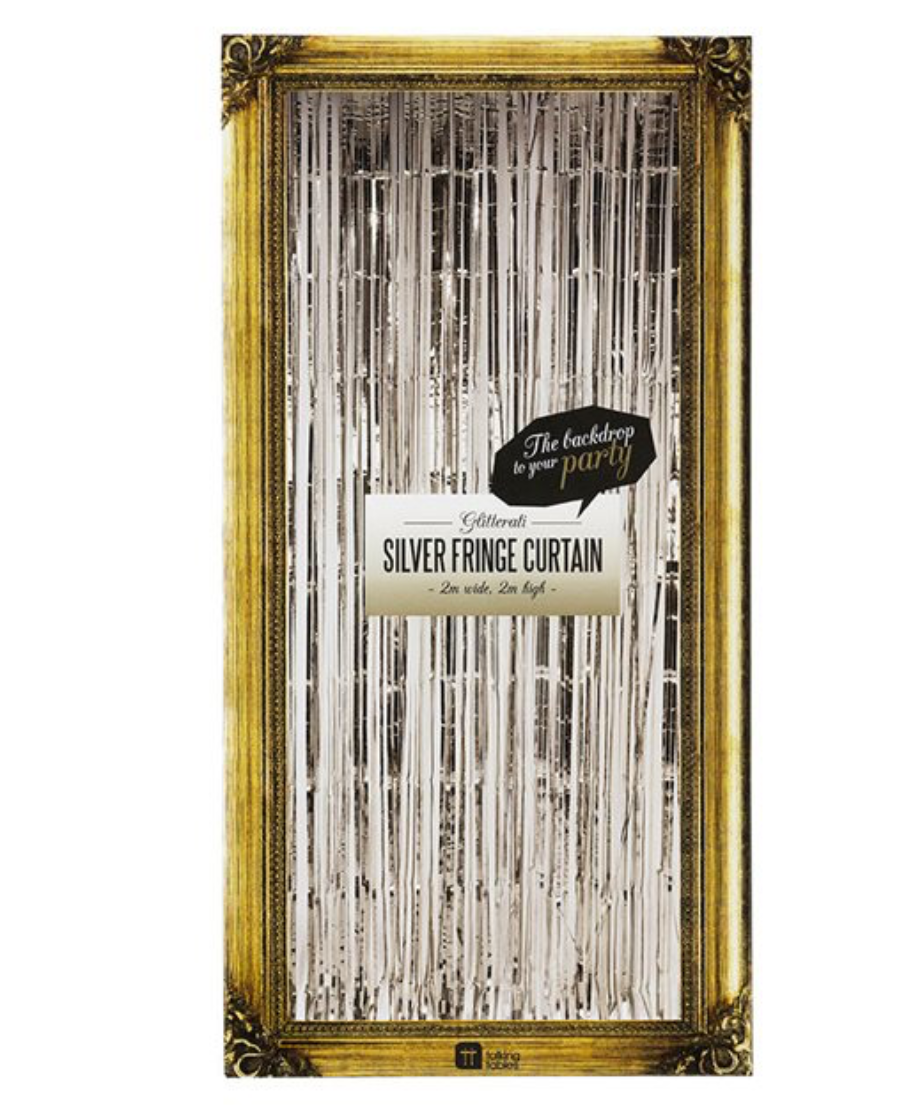 Fringe Curtain Silver Otherletters