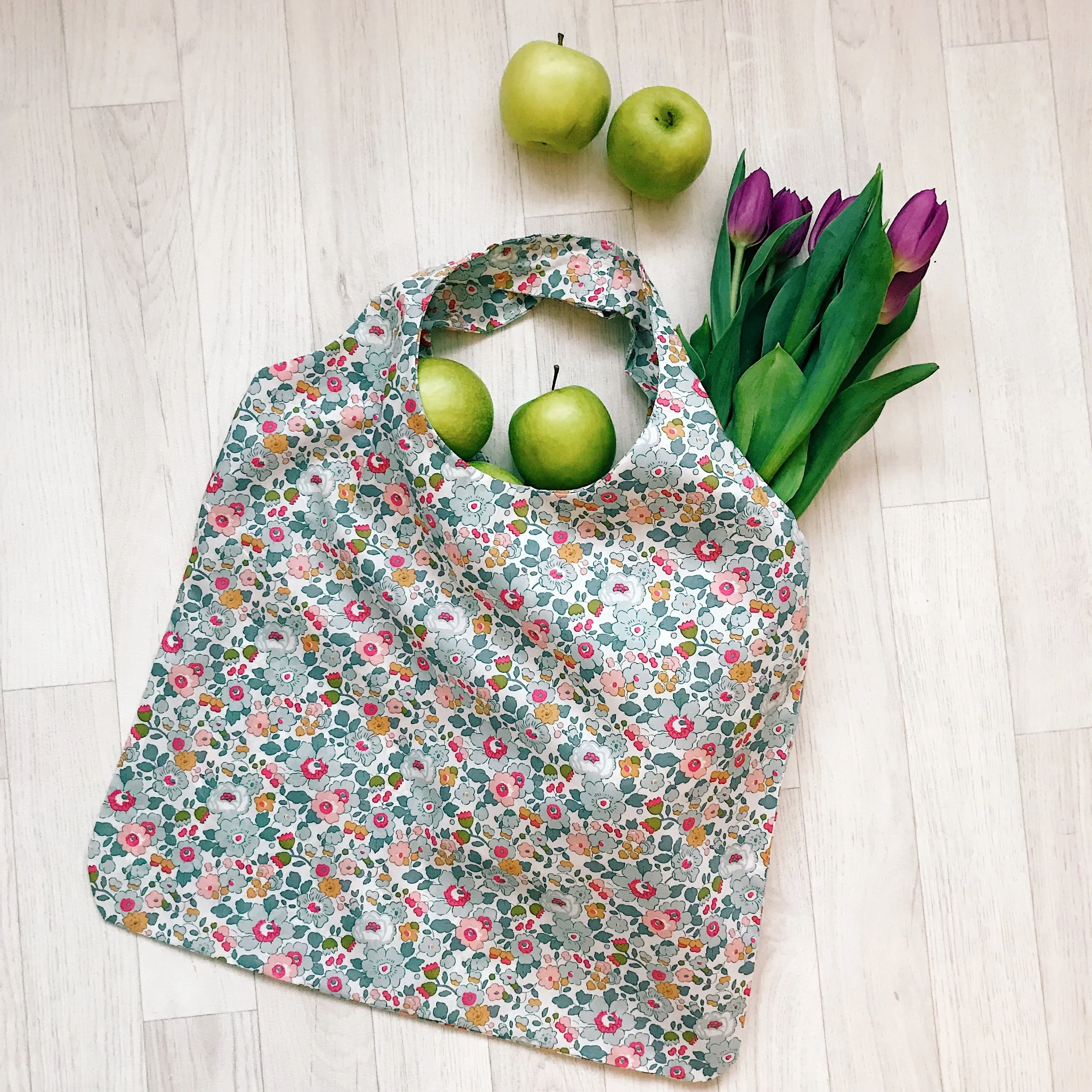 liberty print shopper bag