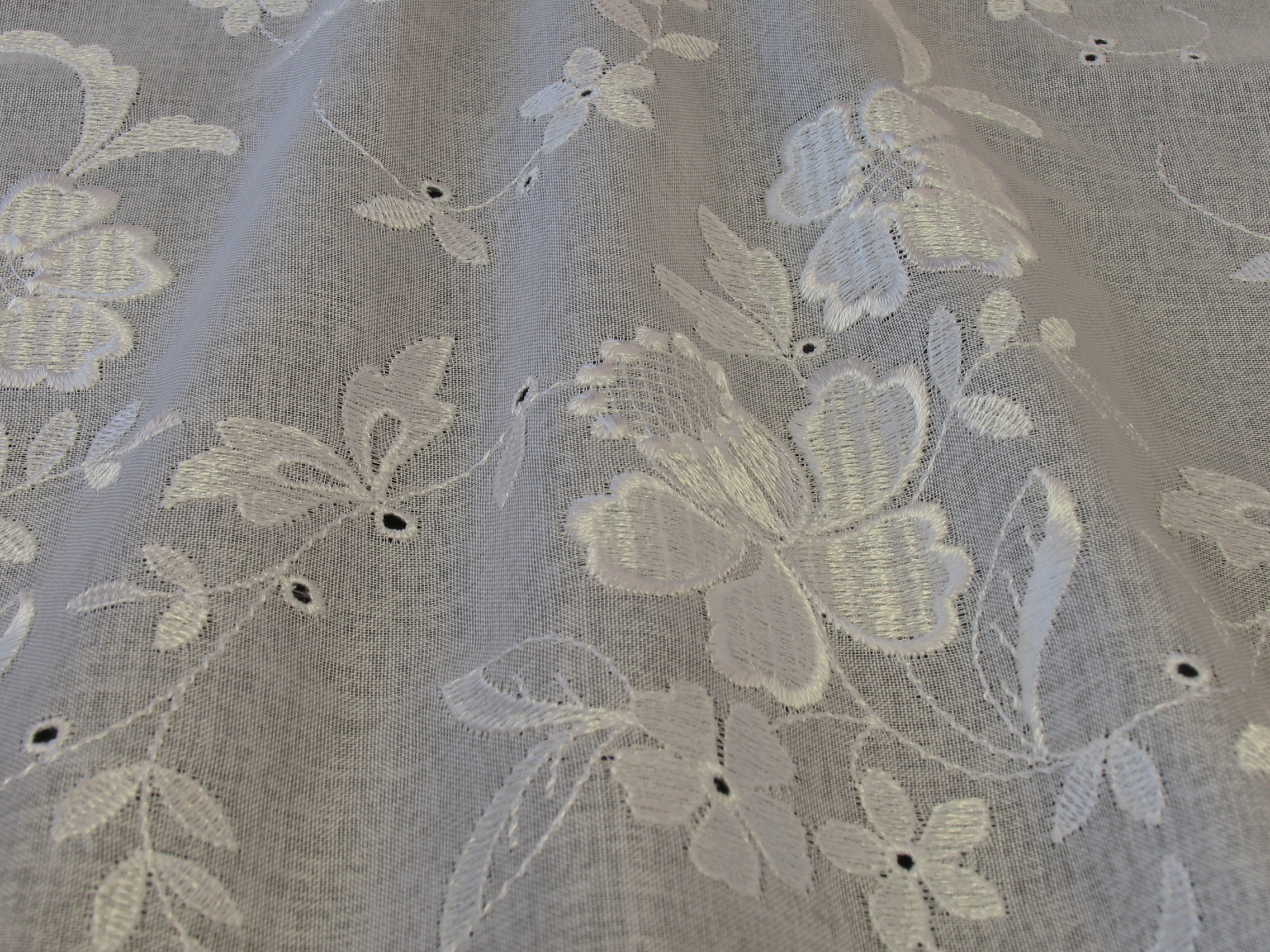 Diana Embroidered Sheer Drapery Fabric Albert S Window Fashions